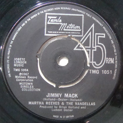 Cover Martha Reeves & The Vandellas - Jimmy Mack / Dancing In The Street (7, Single) Schallplatten Ankauf