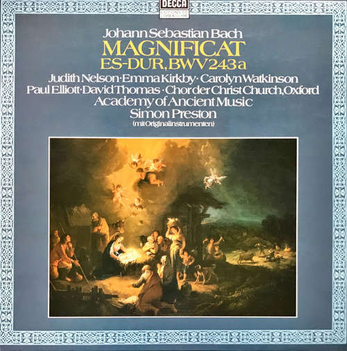 Cover Johann Sebastian Bach, Simon Preston - Magnificat Es-Dur, BWV 243a (LP) Schallplatten Ankauf
