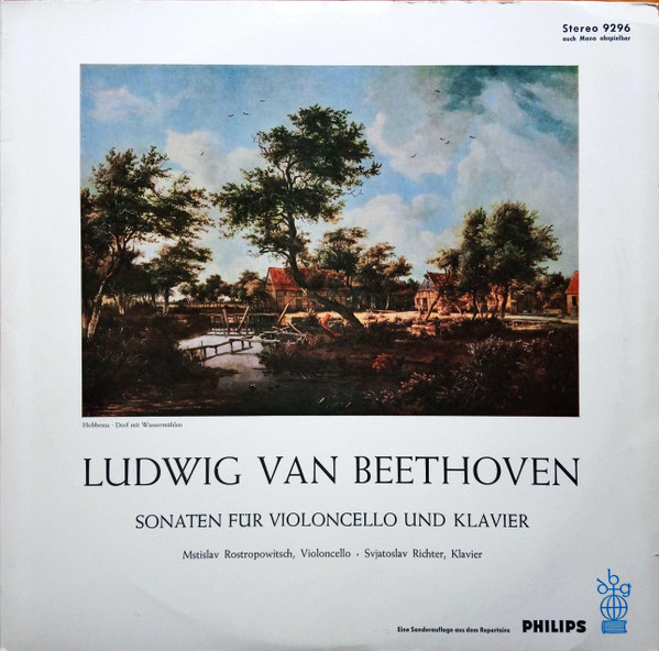 Cover Ludwig van Beethoven, Svjatoslav Richter*, Mstislav Rostropowitsch* - Sonaten Für Violoncello Und Klavier (2xLP, Album) Schallplatten Ankauf