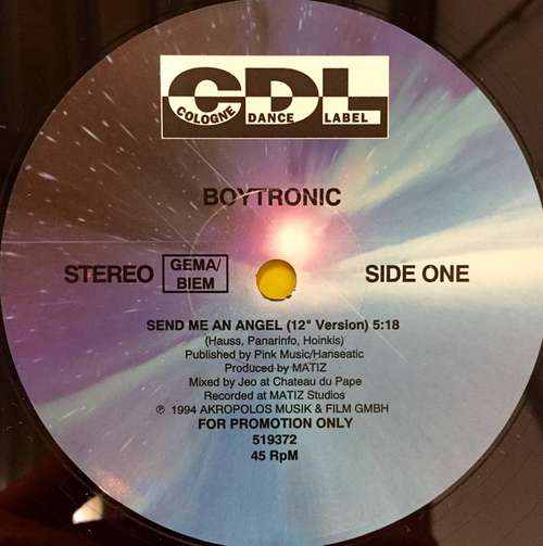 Cover Boytronic - Send Me An Angel (12, Promo) Schallplatten Ankauf