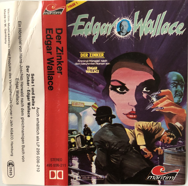 Cover Edgar Wallace / Hans-Joachim Herwald - Edgar Wallace  1 - Der Zinker (Cass) Schallplatten Ankauf