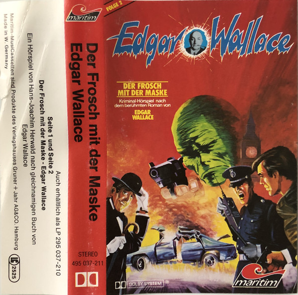 Cover Edgar Wallace / Hans-Joachim Herwald - Edgar Wallace  2 - Der Frosch Mit Der Maske  (Cass) Schallplatten Ankauf