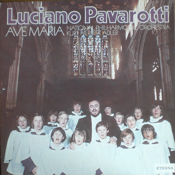 Cover Luciano Pavarotti, National Philharmonic Orchestra, Kurt Herbert Adler - Ave Maria (LP, Album, blu) Schallplatten Ankauf