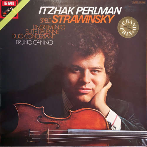 Cover Itzhak Perlman, Bruno Canino, Strawinsky* - Itzhak Perlman Spielt Strawinsky (LP, Album, red) Schallplatten Ankauf