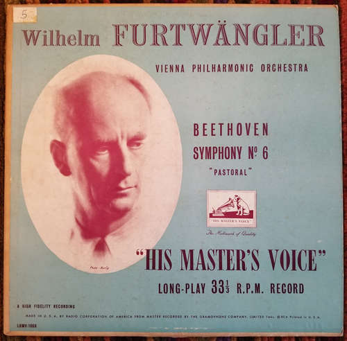 Cover Beethoven*, Wilhelm Furtwängler Conducting The Vienna Philharmonic Orchestra* - Symphony No. 6 (Pastoral) (LP, Mono) Schallplatten Ankauf