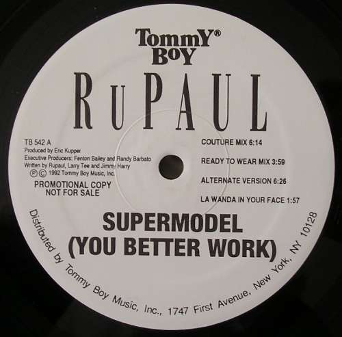 Cover RuPaul - Supermodel (You Better Work) / House Of Love (12, Promo) Schallplatten Ankauf