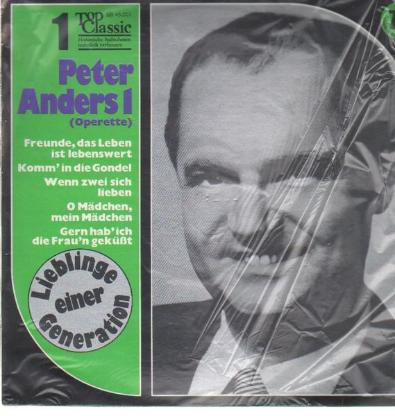Cover Peter Anders (2) - Peter Anders 1 (Operette) (LP, Comp) Schallplatten Ankauf