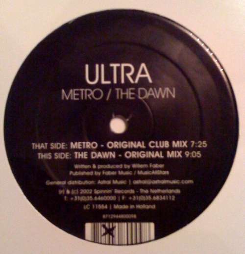 Cover Ultra* - Metro / The Dawn (12) Schallplatten Ankauf