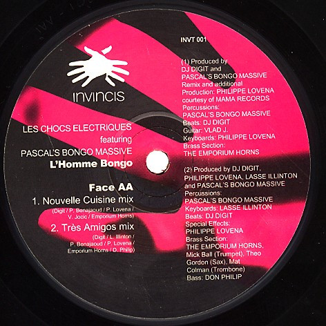 Cover Les Chocs Electriques* Featuring Pascal's Bongo Massive - L'Homme Bongo (12) Schallplatten Ankauf