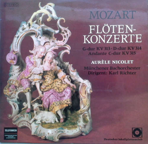 Cover Aurèle Nicolet, Karl Richter, Münchner Bachorchester* - Mozart Flötenkonzerte (LP, Album, Club) Schallplatten Ankauf