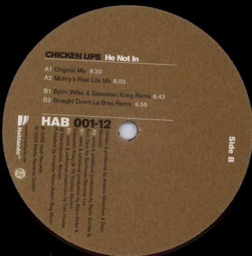 Cover Chicken Lips - He Not In (12) Schallplatten Ankauf
