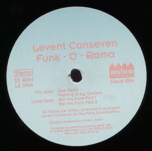 Cover Levent Canseven - Funk - O - Rama (12) Schallplatten Ankauf