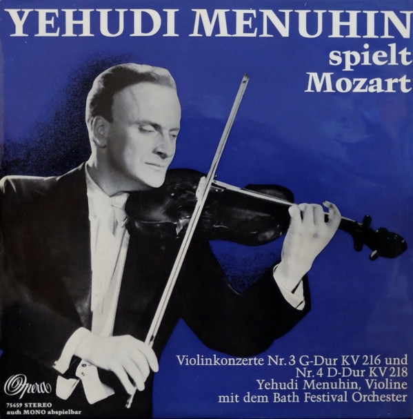 Cover Mozart*, Yehudi Menuhin, Bath Festival Orchester* - Yehudin Menuhin Spielt Mozart  (LP, Album) Schallplatten Ankauf