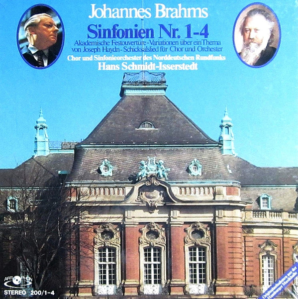Cover Johannes Brahms - Chor Und Sinfonieorchester Des Norddeutschen Rundfunks*, Hans Schmidt-Isserstedt - Sinfonien Nr. 1-4 (4xLP + Box) Schallplatten Ankauf