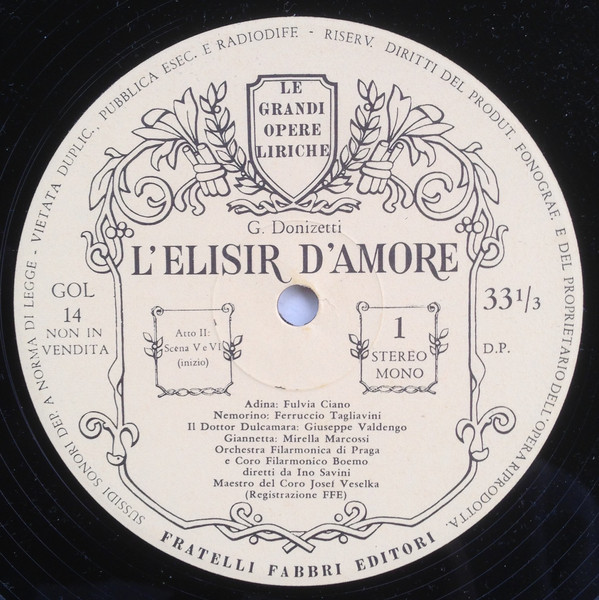 Bild Gaetano Donizetti - L'elisir D'amore (10, Album) Schallplatten Ankauf