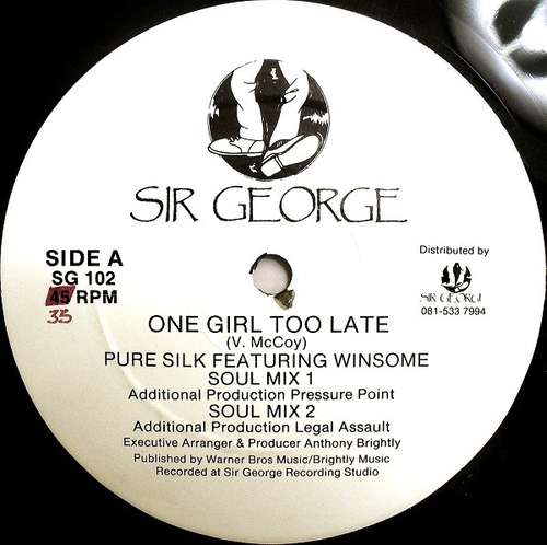 Cover One Girl Too Late Schallplatten Ankauf