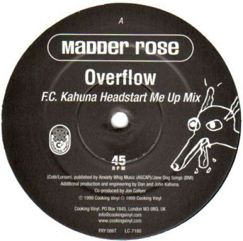 Cover Madder Rose - Overflow (12) Schallplatten Ankauf