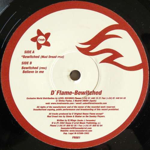 Cover D'Flame - Bewitched (12) Schallplatten Ankauf