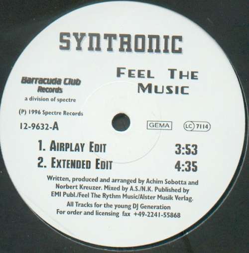Cover Syntronic (2) - Feel The Music (12) Schallplatten Ankauf