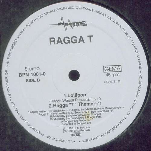 Cover Ragga T - Lollipop (12) Schallplatten Ankauf