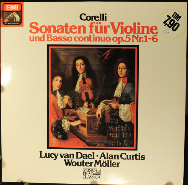 Cover Corelli* - Lucy van Dael, Alan Curtis (2), Wouter Möller - Sonaten Für Violine Und Basso Continuo Op. 5 Nr. 1~6 (LP) Schallplatten Ankauf