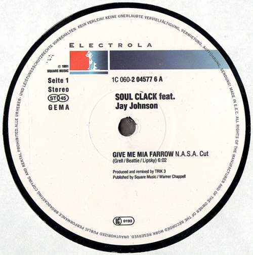 Cover Soul Clack feat. Jay Johnson (4) - Give Me Mia Farrow (12) Schallplatten Ankauf