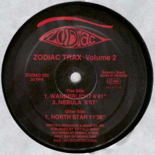 Cover Zodiac Trax Volume 2 Schallplatten Ankauf
