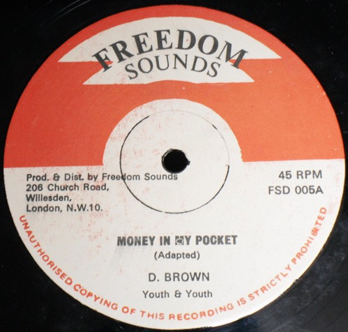 Cover D. Brown* - Money In My Pocket (12) Schallplatten Ankauf