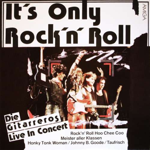 Cover Die Gitarreros - It's Only Rock'N' Roll - Die Gitarreros Live In Konzert (LP) Schallplatten Ankauf