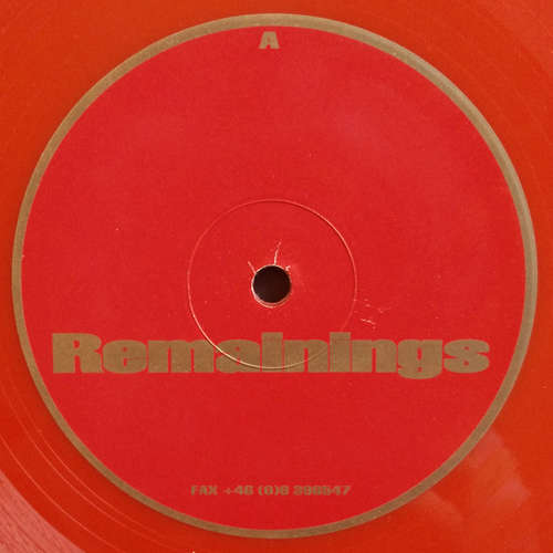 Cover Adam Beyer - Remainings (12, Red) Schallplatten Ankauf