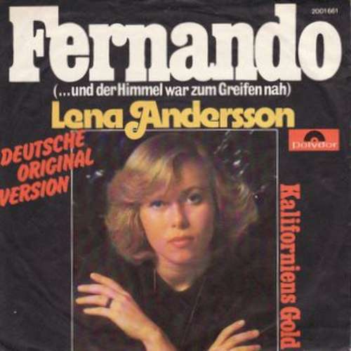 Cover Lena Andersson - Fernando (...Und Der Himmel War Zum Greifen Nah) (Deutsche Original Version) (7, Single) Schallplatten Ankauf