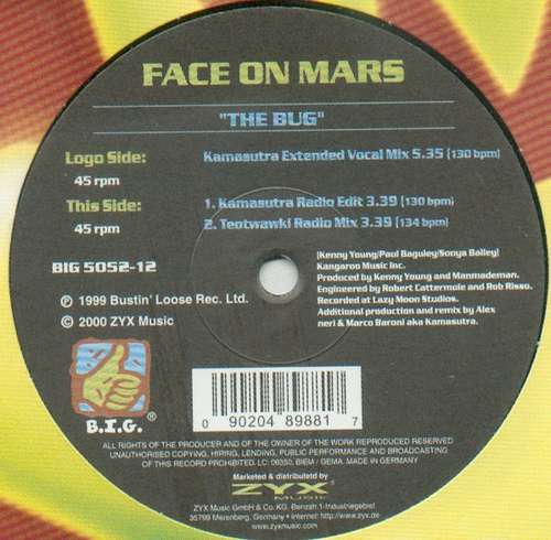 Cover Face On Mars - The Bug (12) Schallplatten Ankauf