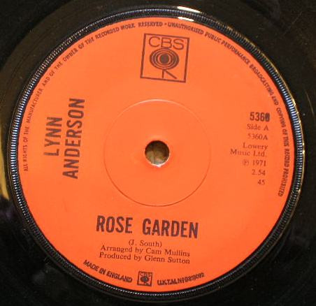 Cover Lynn Anderson - Rose Garden (7, Single, Sol) Schallplatten Ankauf