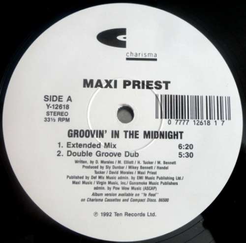 Cover Maxi Priest - Groovin' In The Midnight (12) Schallplatten Ankauf