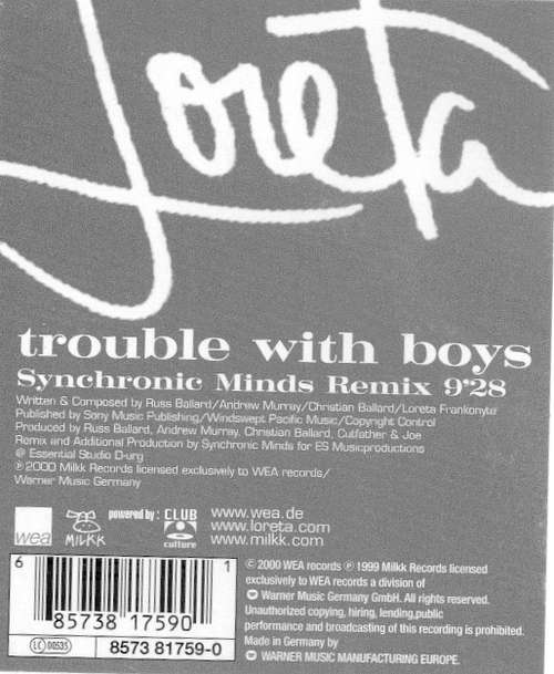 Cover Loreta - Trouble With Boys (Synchronic Minds Remix) (12) Schallplatten Ankauf