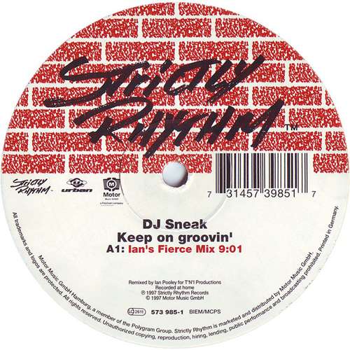Cover DJ Sneak - Keep On Groovin' (12) Schallplatten Ankauf