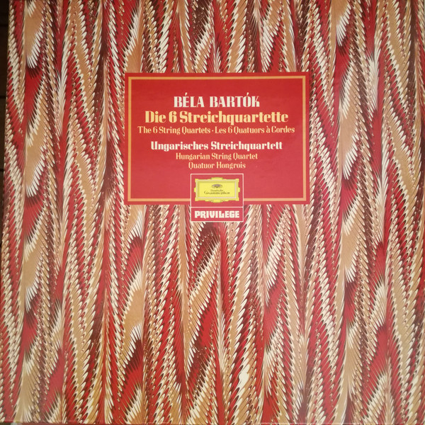 Cover Béla Bartók, Ungarisches Streichquartett* - Die 6 Streichquartette (3xLP, RE + Box) Schallplatten Ankauf