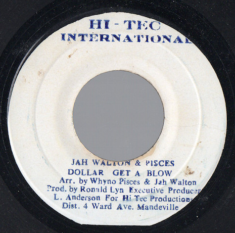 Cover Jah Walton & Pisces (6) - Dollar Get A Blow (7) Schallplatten Ankauf