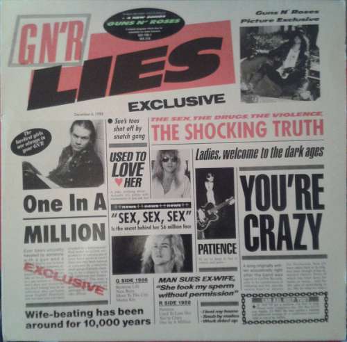 Cover Guns N' Roses - G N' R Lies (LP, Album, 1st) Schallplatten Ankauf