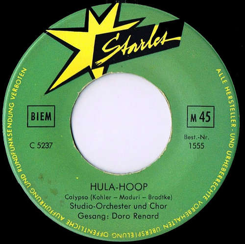 Cover Doro Renard, Eric Hauser Sextett - Hula-Hoop / Himmelblaue Serenade (7) Schallplatten Ankauf