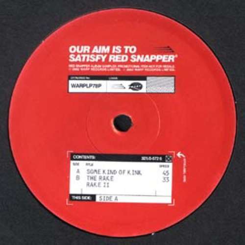 Cover Red Snapper - Our Aim Is To Satisfy Red Snapper (12, Promo, Smplr) Schallplatten Ankauf