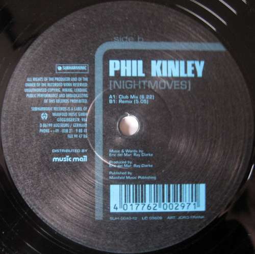 Cover Phil Kinley - Nightmoves (12) Schallplatten Ankauf