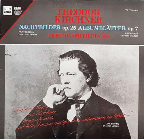 Cover Theodor Kirchner - Trefor Smith - Nachtbilder Op.25, Albumblätter Op.7 (LP) Schallplatten Ankauf