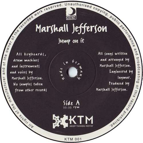 Cover Marshall Jefferson - Jump On It (12) Schallplatten Ankauf