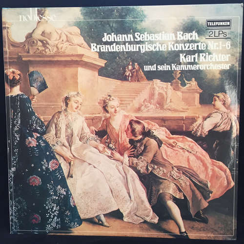 Cover Johann Sebastian Bach, Karl Richter Und Sein Kammerorchester - Brandenburgische Konzerte Nr. 1-6 (2xLP, RE, Gat) Schallplatten Ankauf