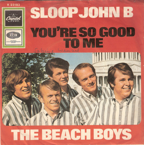 Cover The Beach Boys - Sloop John B / You're So Good To Me (7, Single) Schallplatten Ankauf