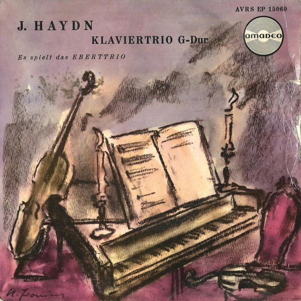 Cover J. Haydn* - Das Ebert Trio* - Klaviertrio G-Dur (7, EP, Mono) Schallplatten Ankauf