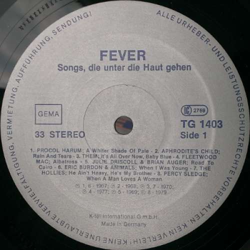 Cover Various - Fever - Songs, Die Unter Die Haut Gehen (LP, Comp) Schallplatten Ankauf