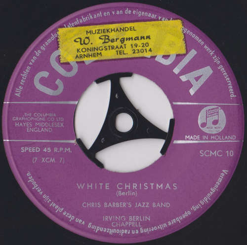 Cover Chris Barber's Jazz Band - White Christmas (7, Single) Schallplatten Ankauf
