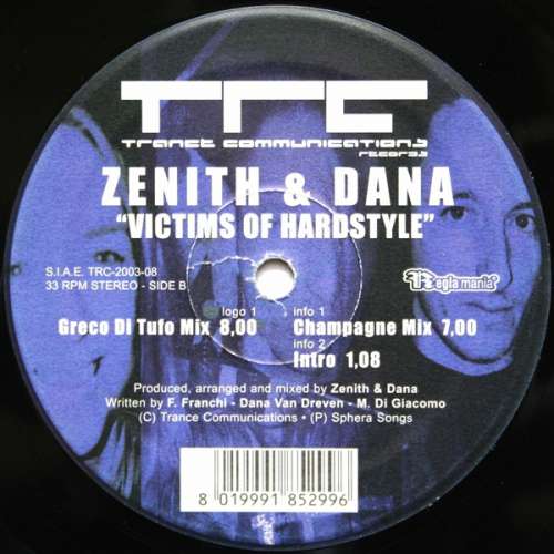 Cover Zenith & Dana - Victims Of Hardstyle (12) Schallplatten Ankauf